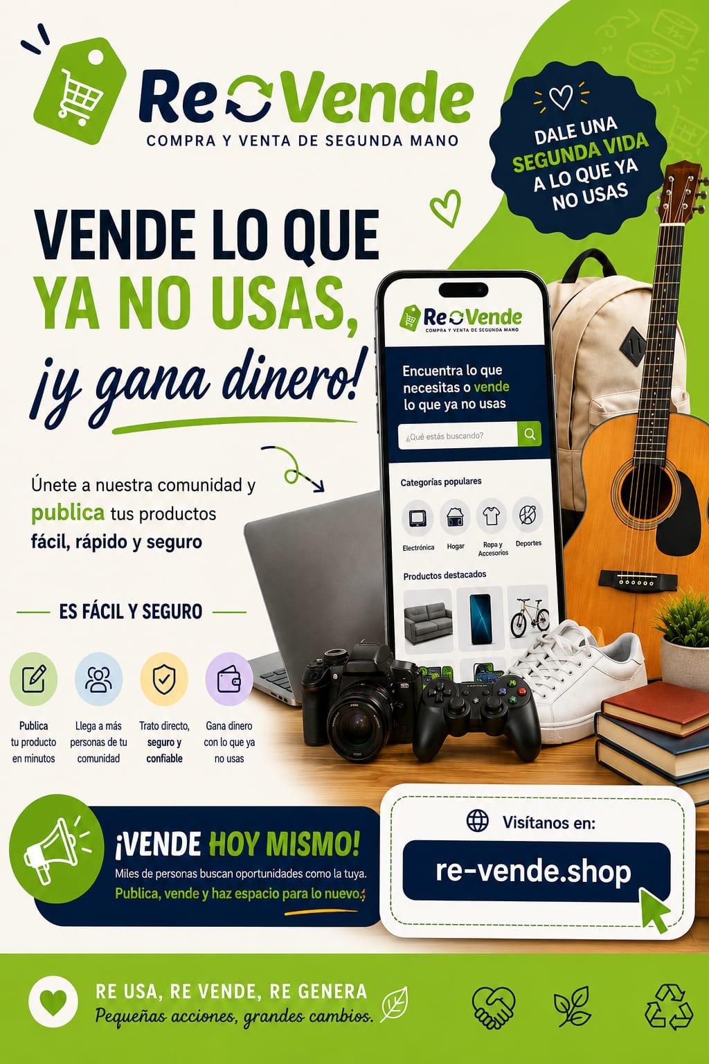 Vende lo que ya no usas y gana dinero